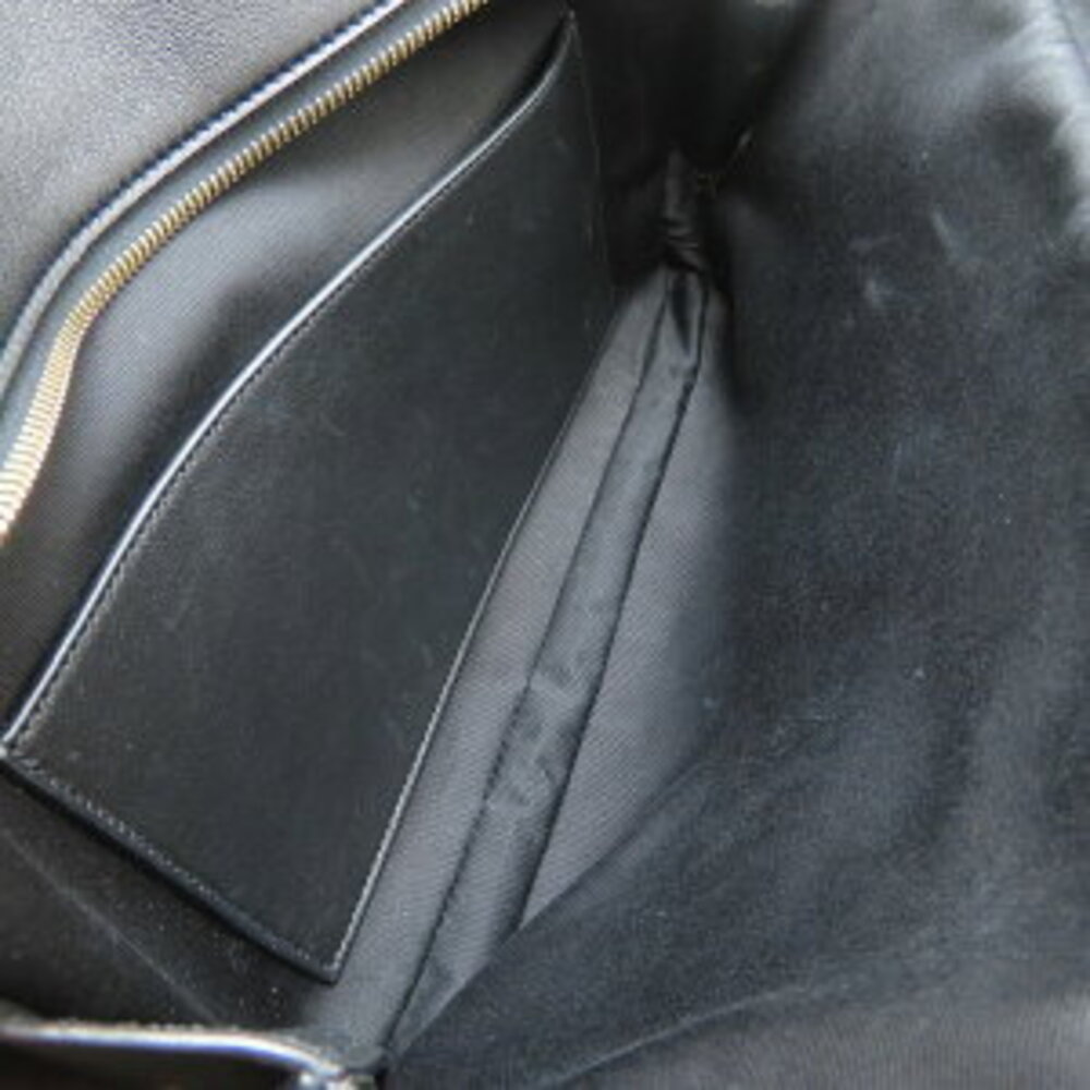 SAINT LAURENT PARIS Rear Duffle Bag Handbag Lambskin Black - Picture 8 of 9
